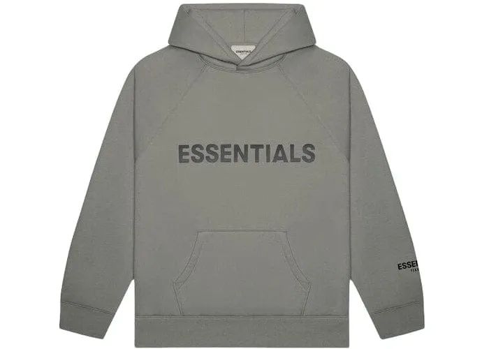 ESSENTIALS FOG 3D SILICON HOODIE CHARCOAL