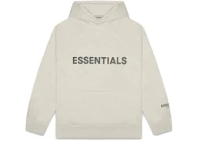 ESSENTIALS FOG 3D SILICON HOODIE OATMEAL