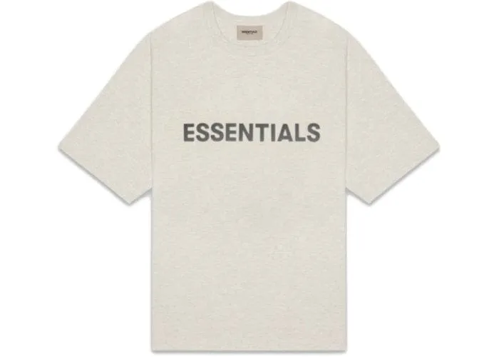 ESSENTIALS FOG 3D SILICON TEE OATMEAL