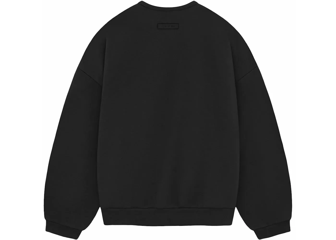 ESSENTIALS FOG CHEST LOGO CREWNECK JET BLACK