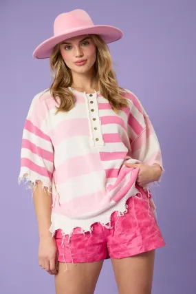 Fantastic Fawn Stripped Knit Top