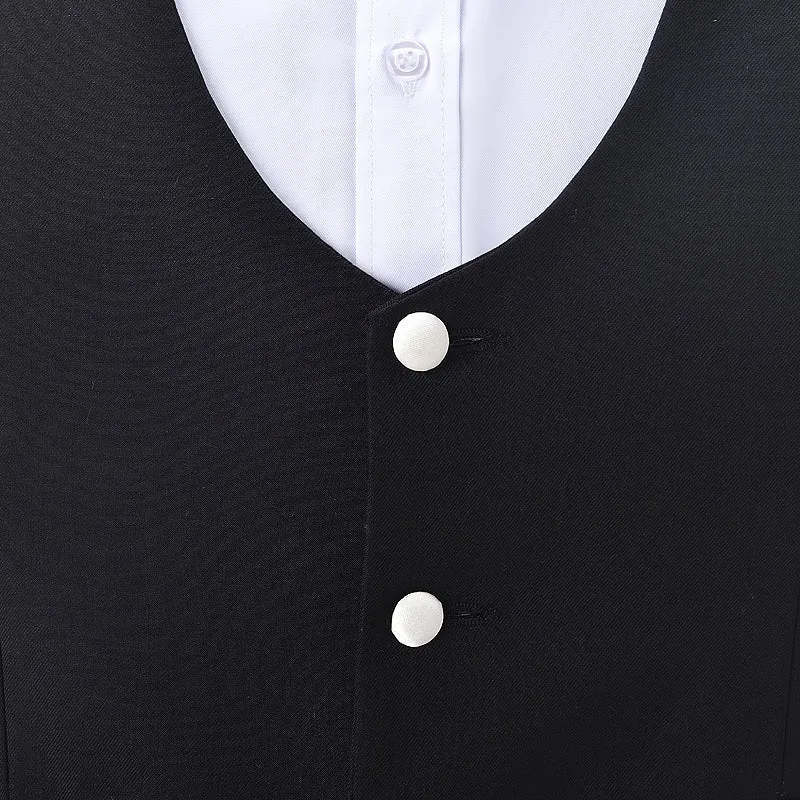 Fashion Men's Suit Vest Regular Fit U Neck Suit Vest Groomsmen