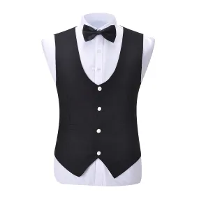 Fashion Men's Suit Vest Regular Fit U Neck Suit Vest Groomsmen