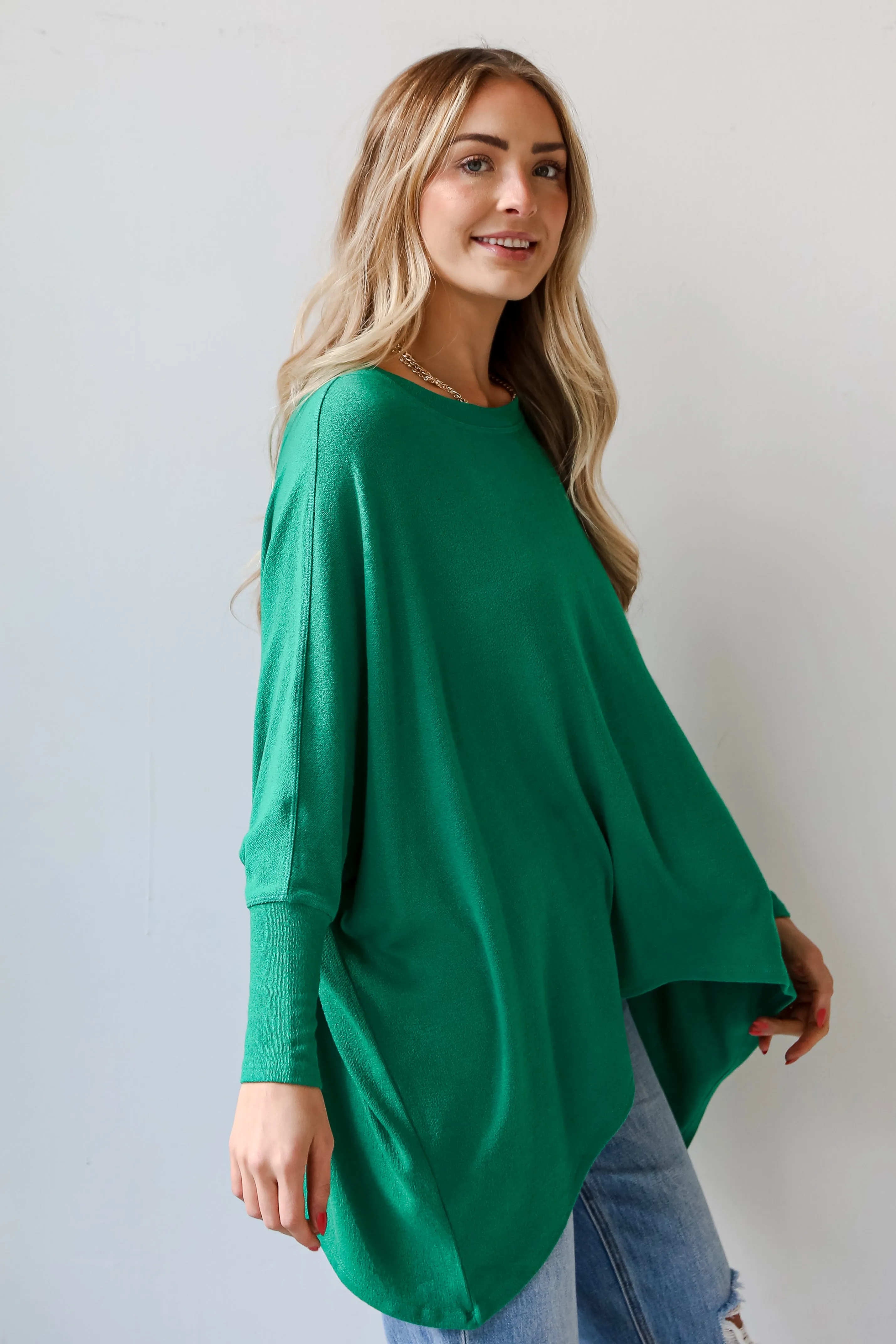 FINAL SALE - Jasmine Lightweight Knit Oversized Top - DU DEAL
