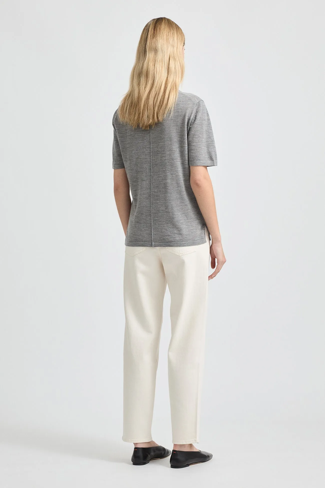 FINE SHORT SLEEVE TOP