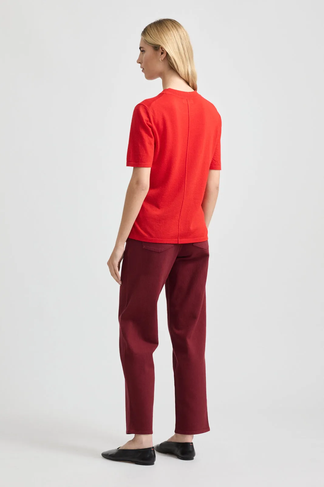 FINE SHORT SLEEVE TOP