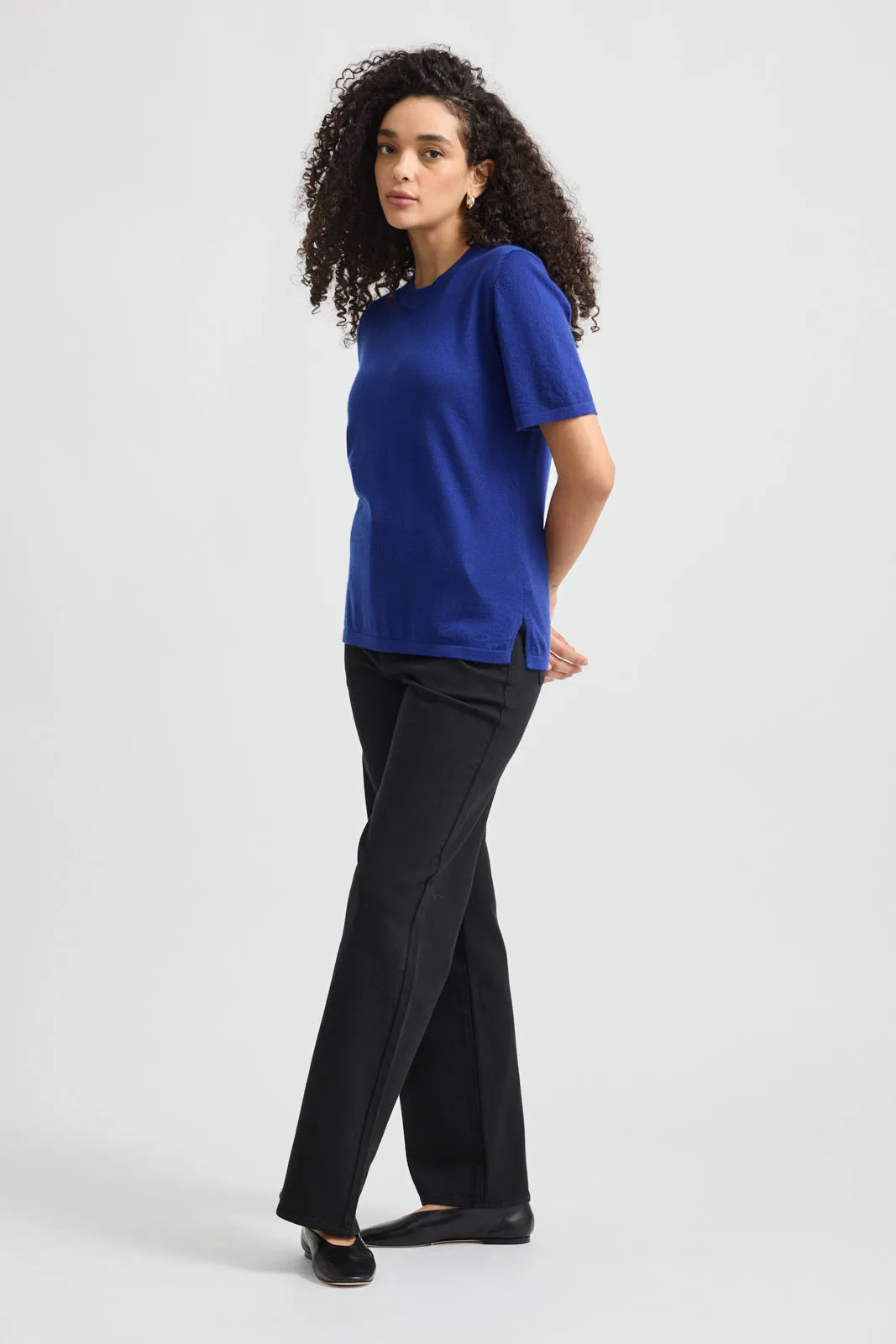 FINE SHORT SLEEVE TOP