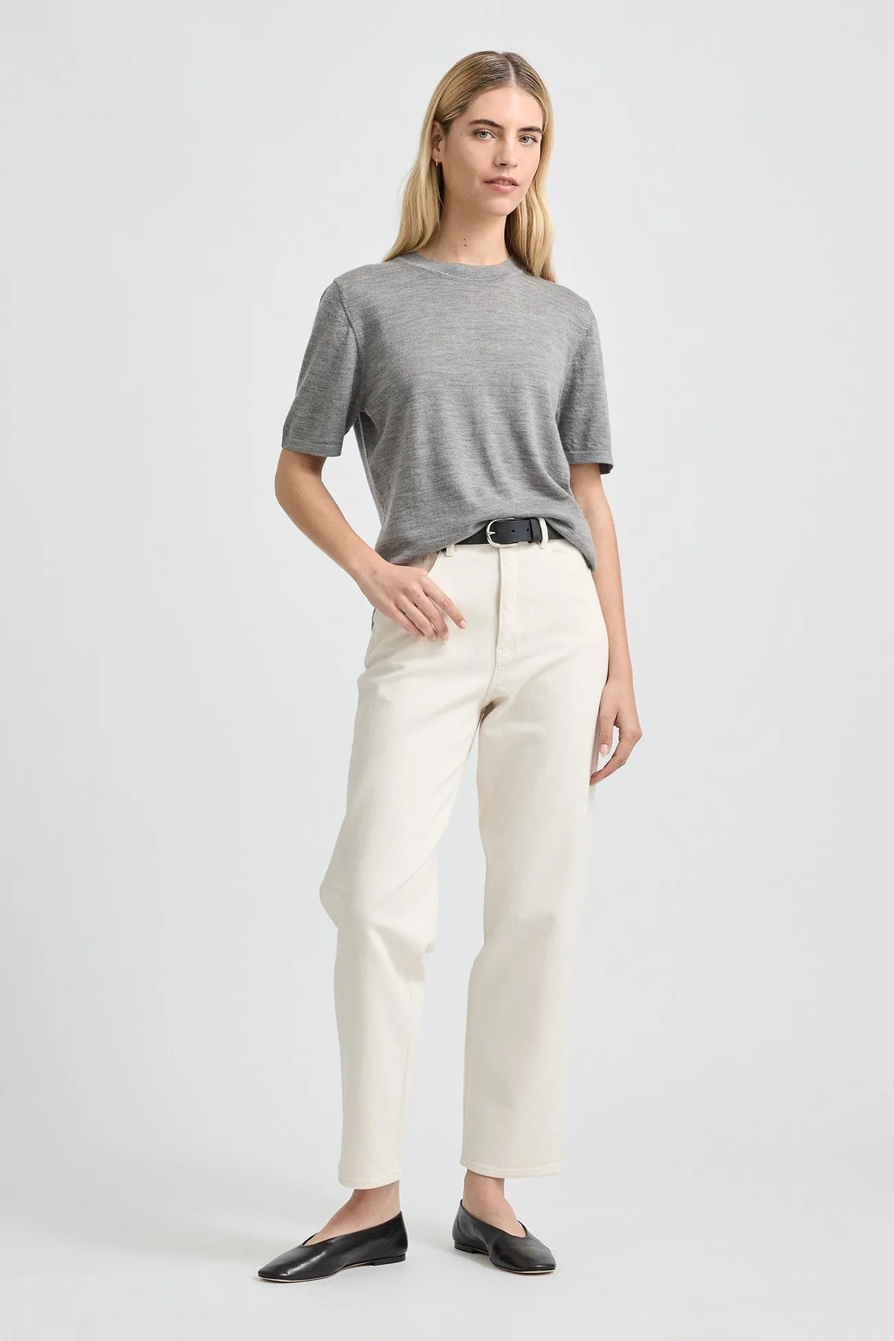 FINE SHORT SLEEVE TOP