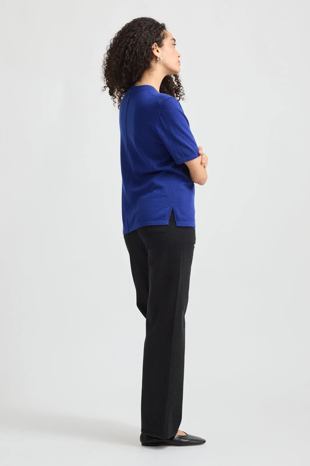 FINE SHORT SLEEVE TOP