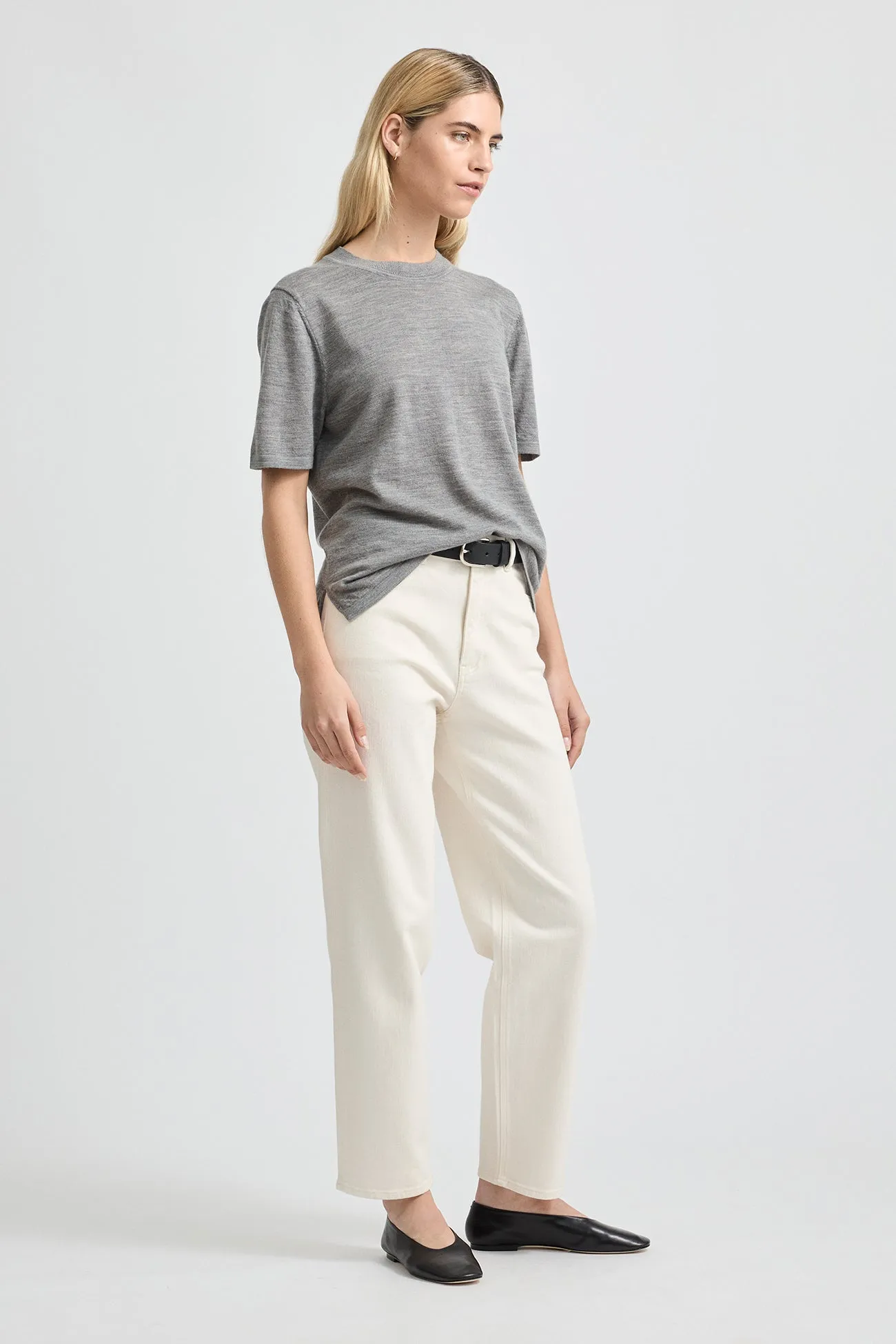 FINE SHORT SLEEVE TOP