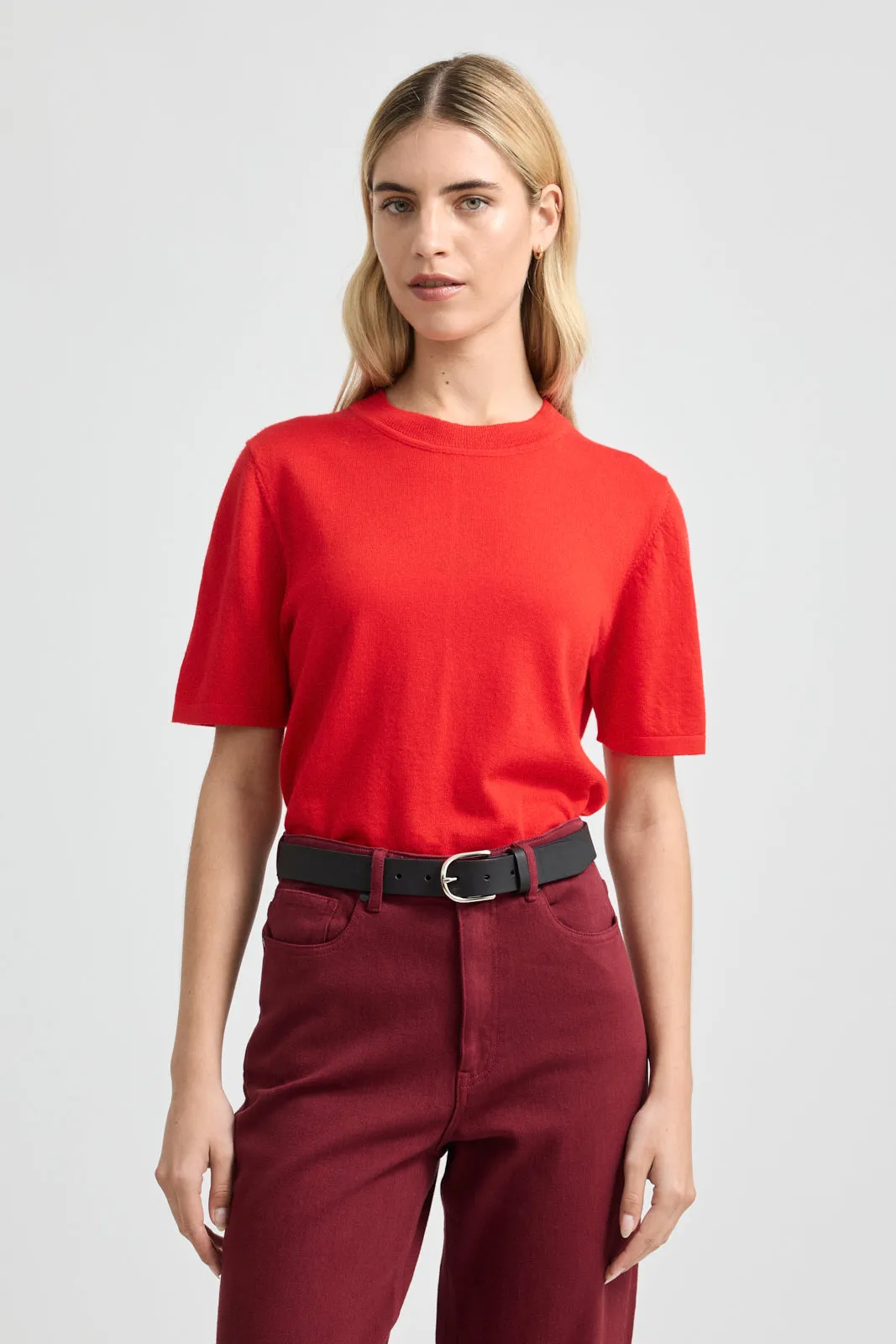 FINE SHORT SLEEVE TOP