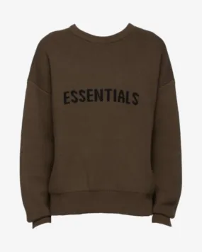 FOG ESSENTIALS SS20 KNIT SWEATER BROWN (NEW)