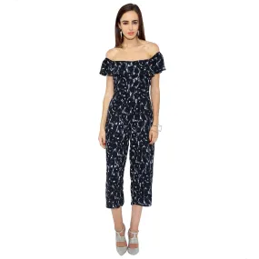 Frilled Printed Jumpsuit