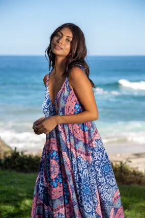 Gypsy Jumpsuit in Premium Pink Blue Mandala