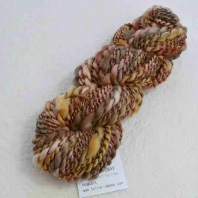 Hand Spun Superwash Merino Art Yarn Caramel Fudge 13324