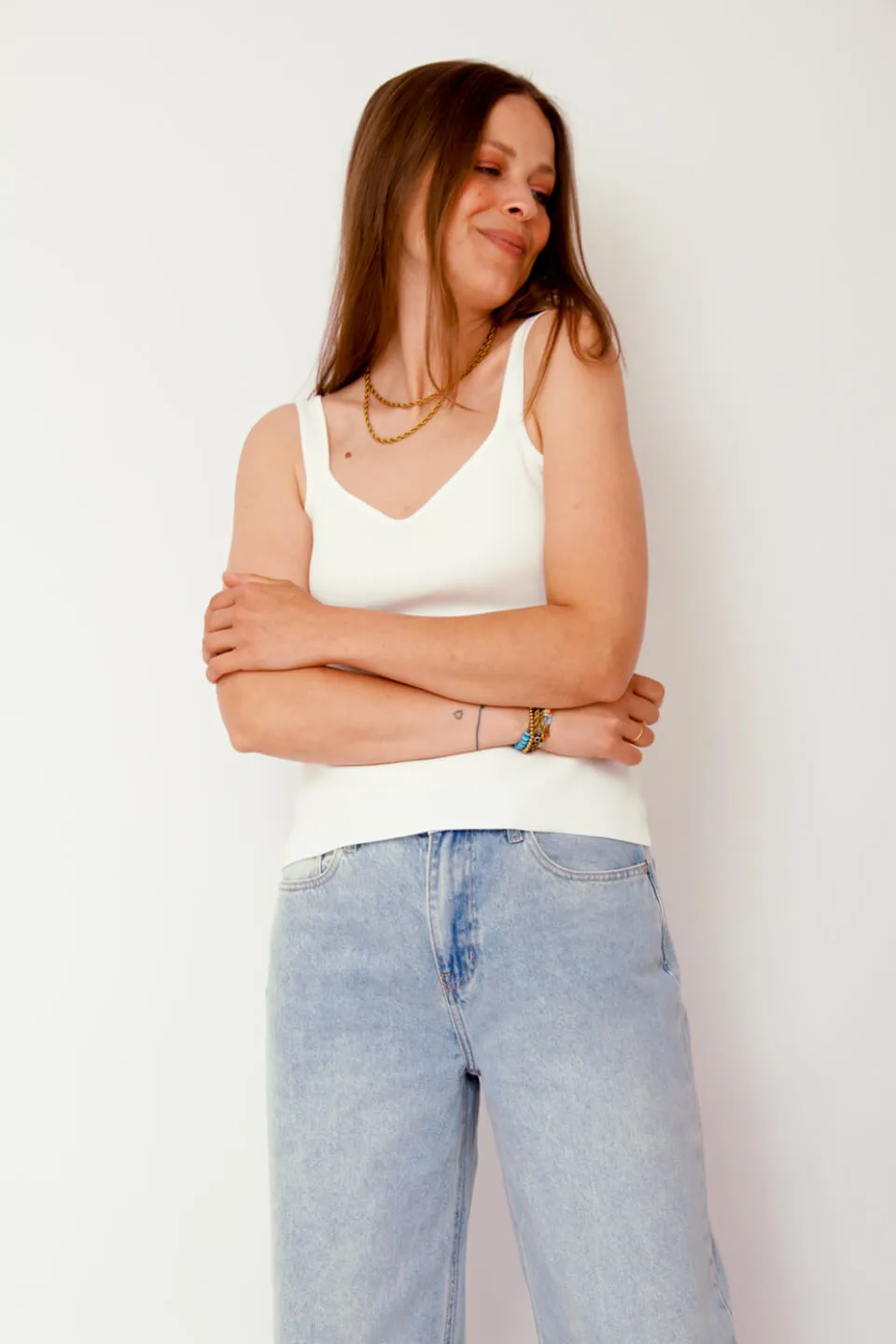 Hanora Gebreide Tank Top