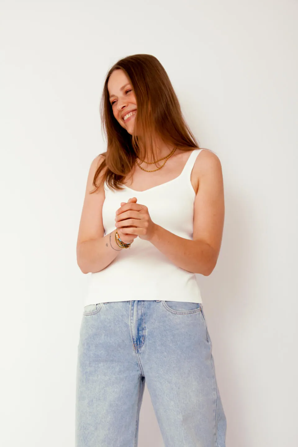 Hanora Gebreide Tank Top