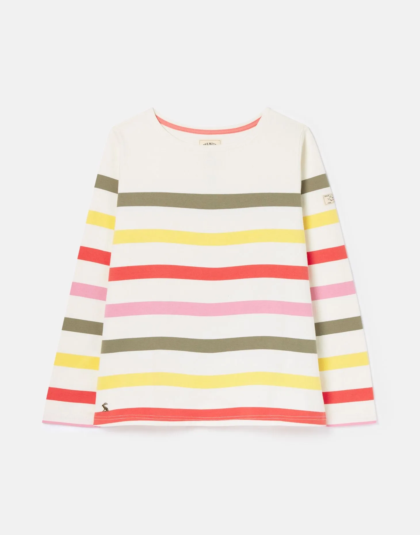 Harbour Stripe Long Sleeve Jersey Top - Multi Stripe