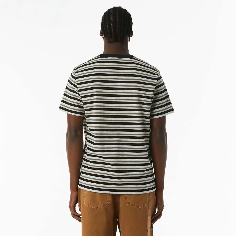 Huf Webster Stripe Knit T-Shirt Cream