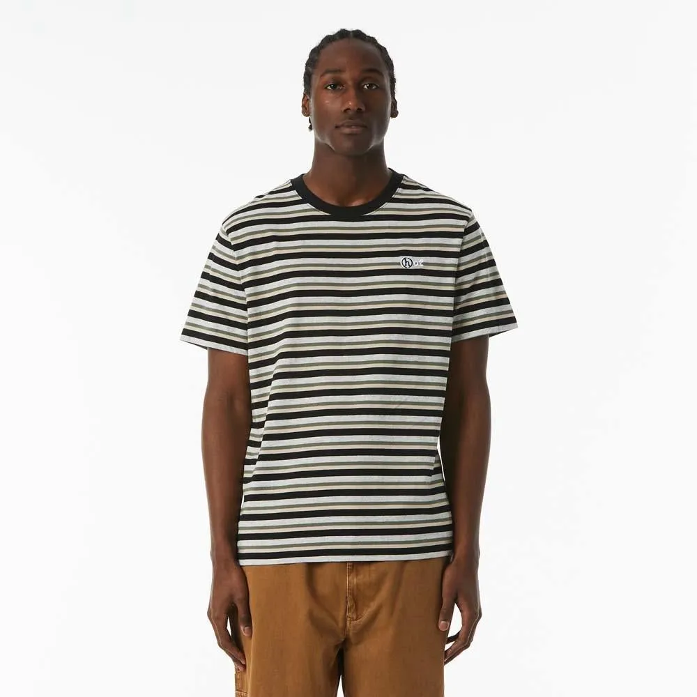 Huf Webster Stripe Knit T-Shirt Cream