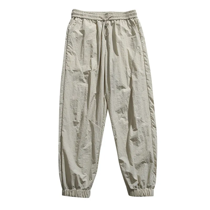 Ice Silk Casual Pants Men's American Thin Quick-drying