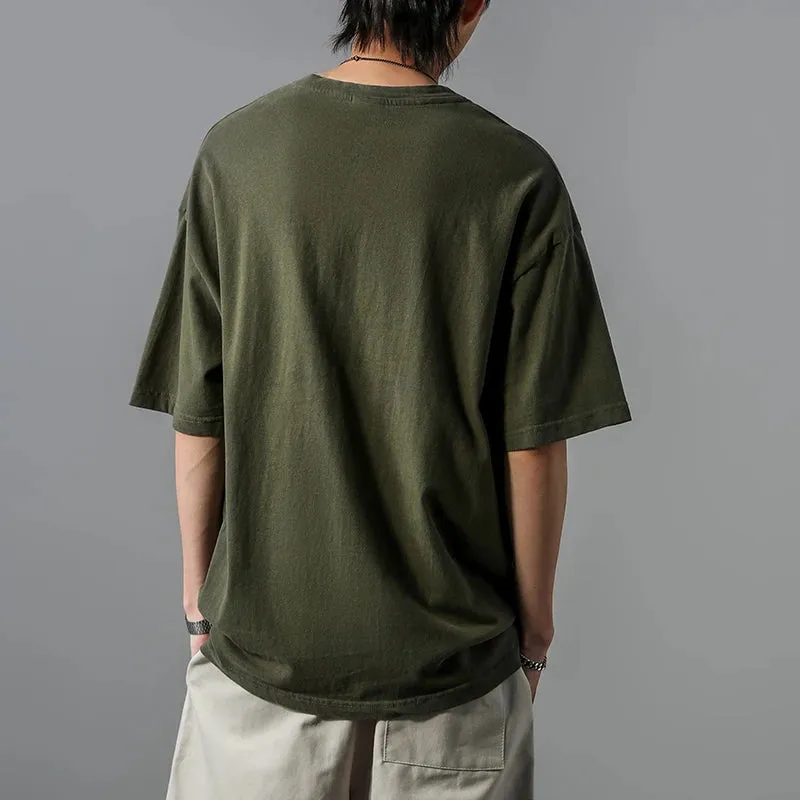 Japanese Streetwear Letter Print T-Shirt - Casual Short Sleeves