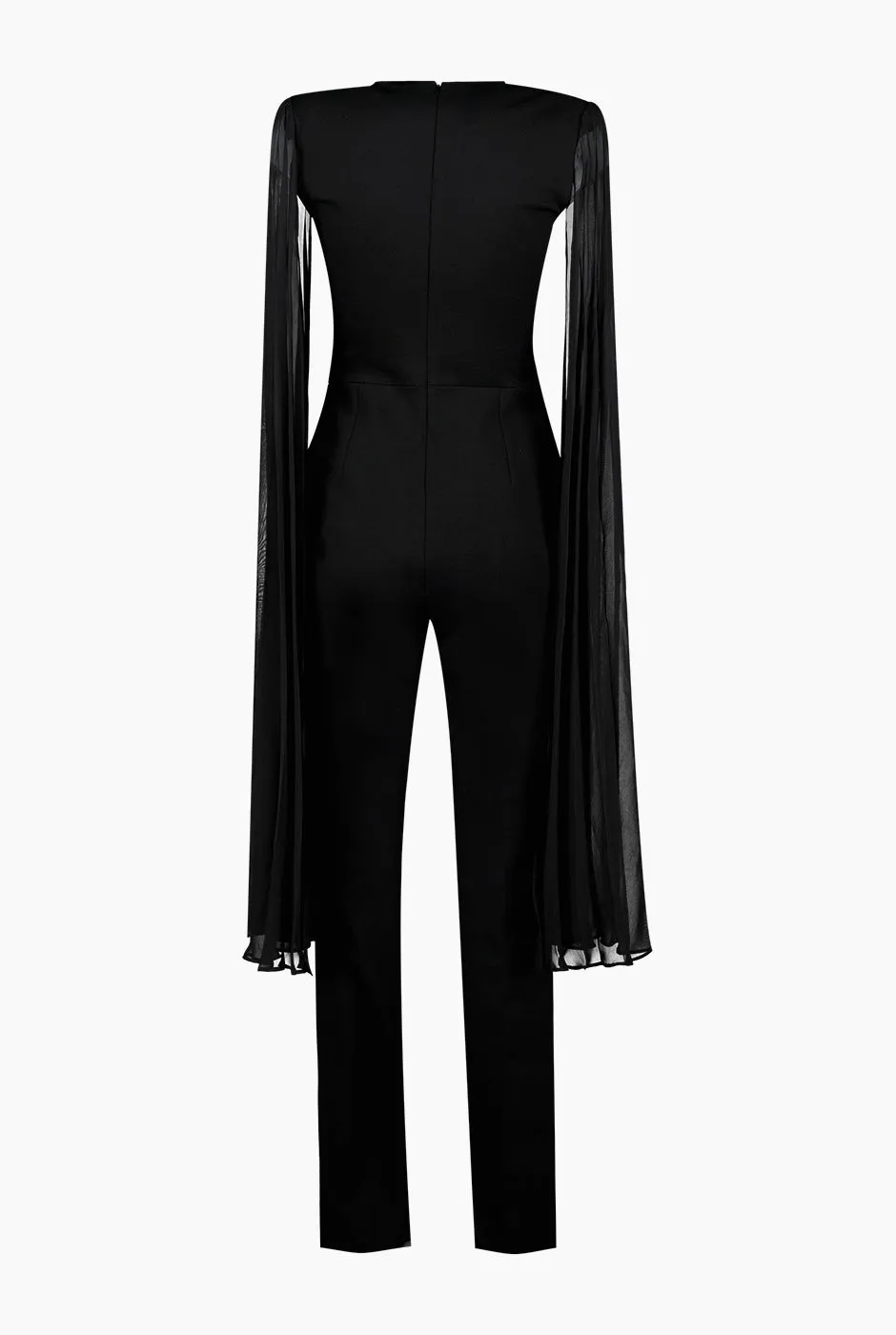 Jumpsuit de maxi manga con abertura