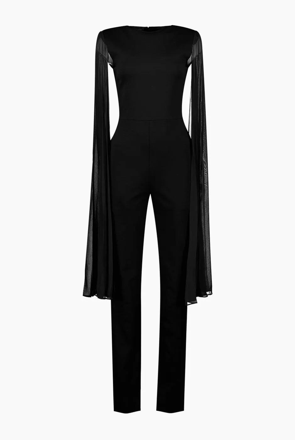 Jumpsuit de maxi manga con abertura