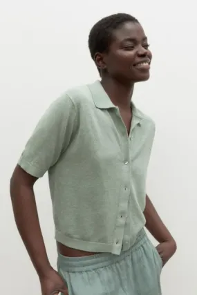 Juniper Knitted Linen Shirt Green Ecoalf