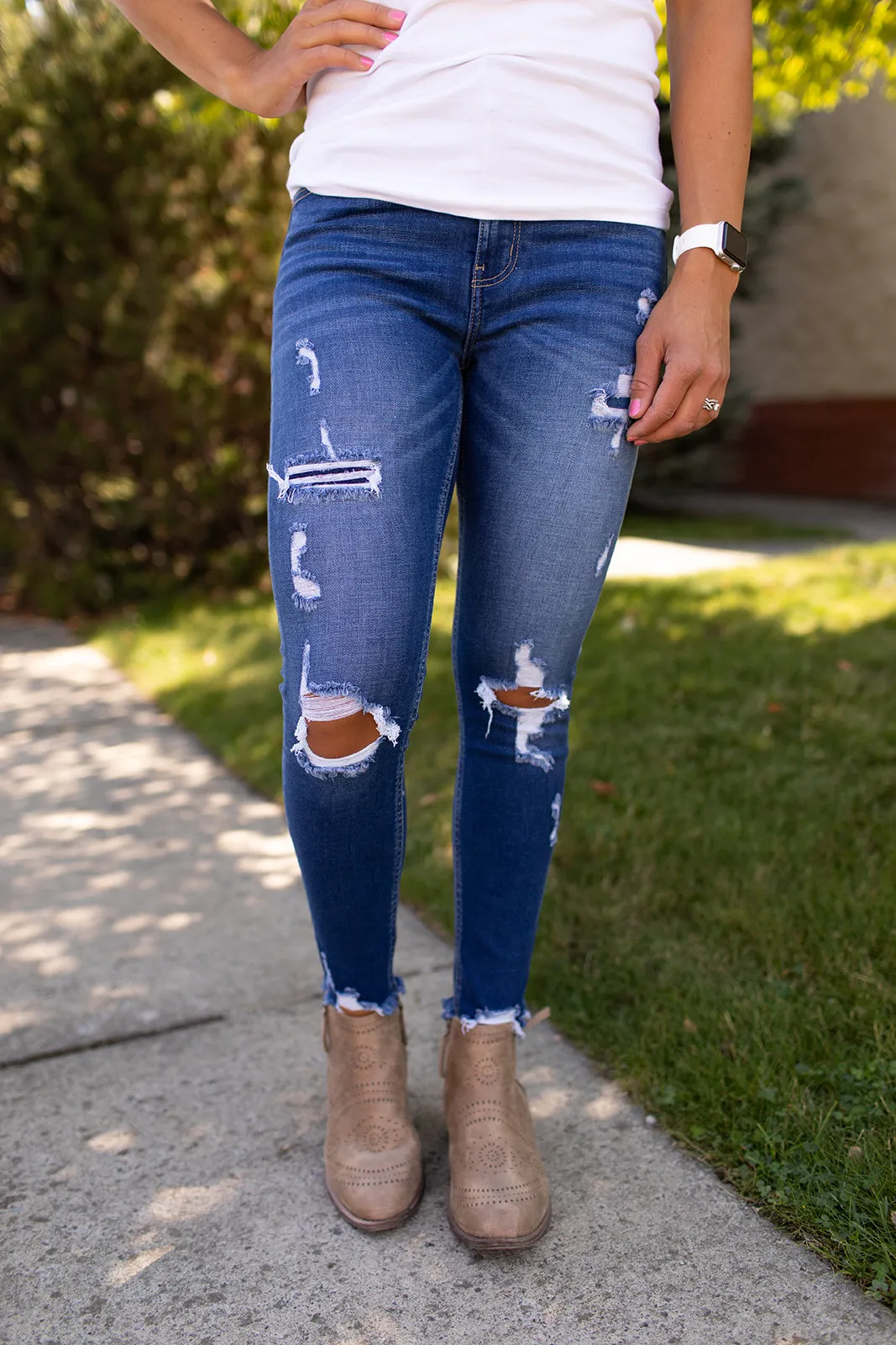 KanCan Samantha High Rise Ankle Skinny Jeans
