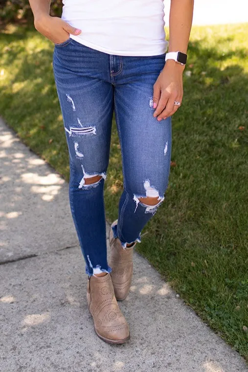 KanCan Samantha High Rise Ankle Skinny Jeans