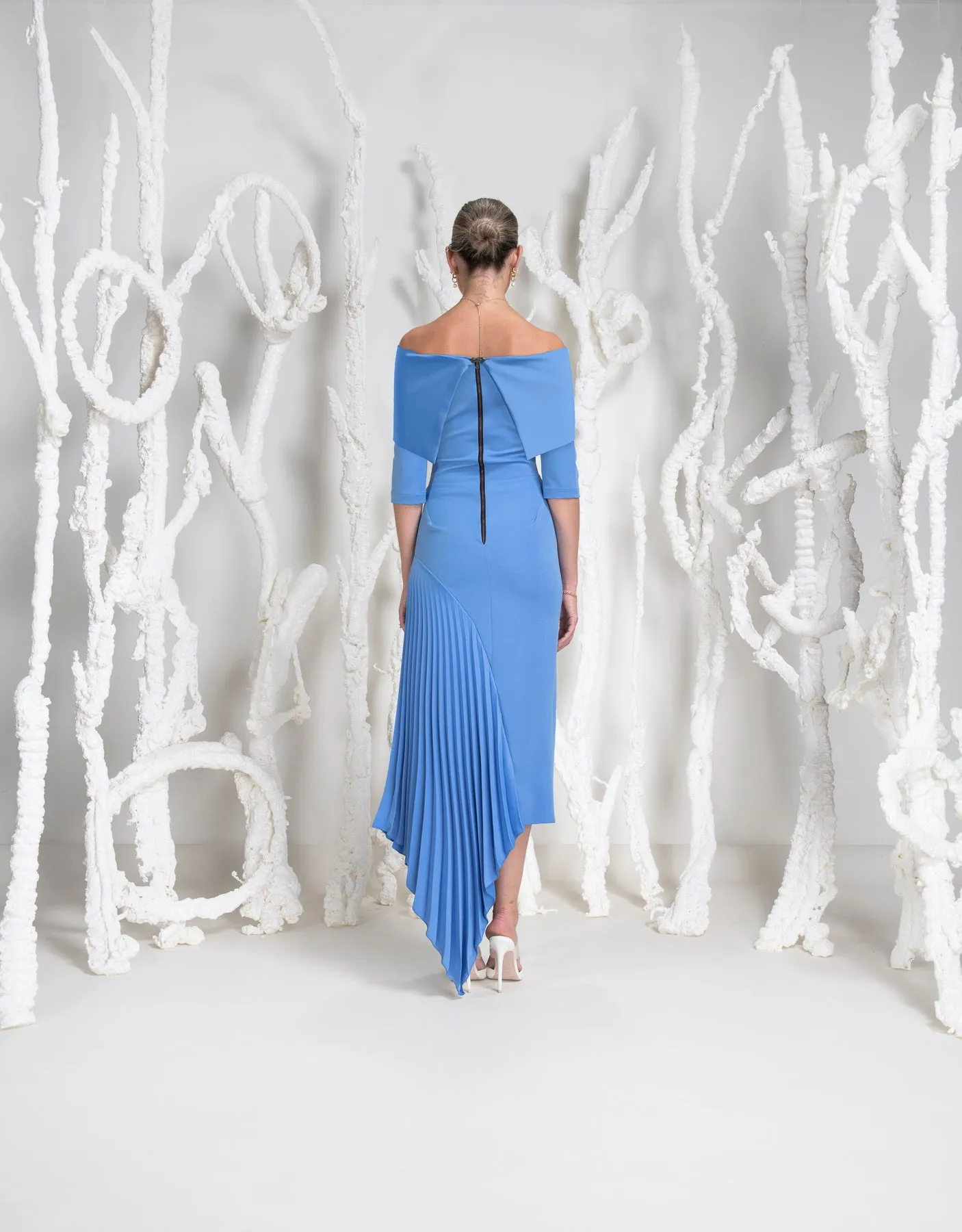 Kevan Jon Keira Bardot dress new blue
