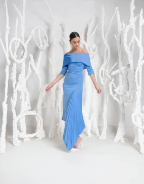 Kevan Jon Keira Bardot dress new blue