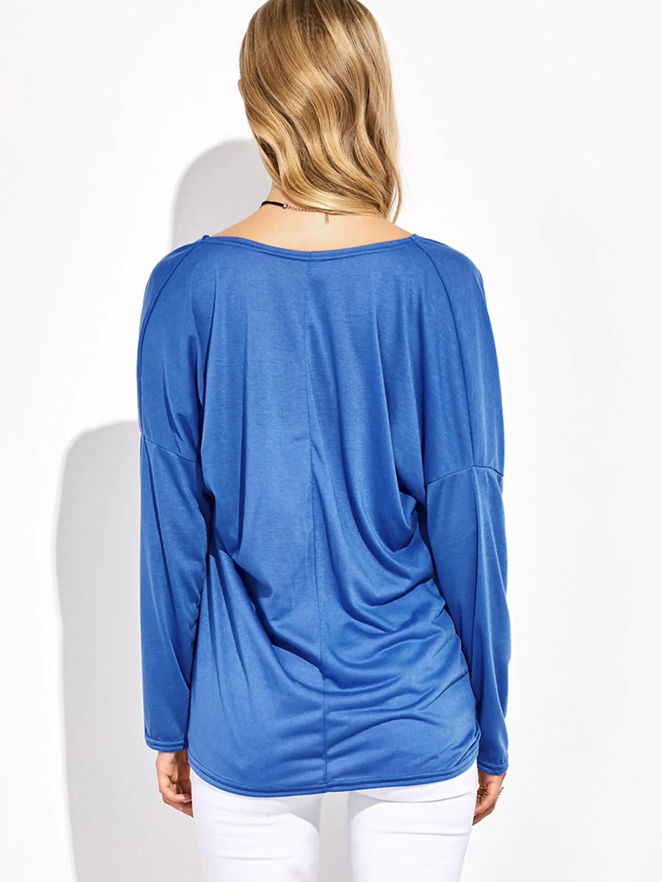 KittenAlarm - Drop Shoulder Twist Front Top