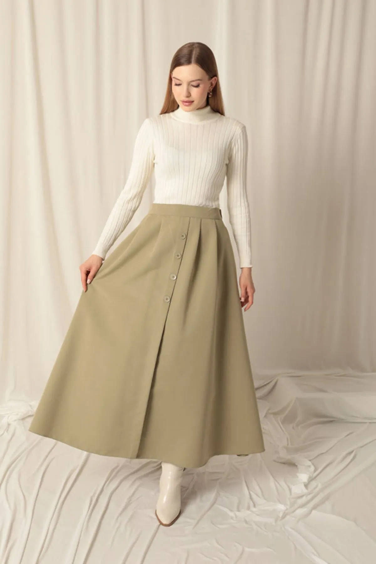 KKT Torino Fabric Women's Mint Skirt Suit - Brampton