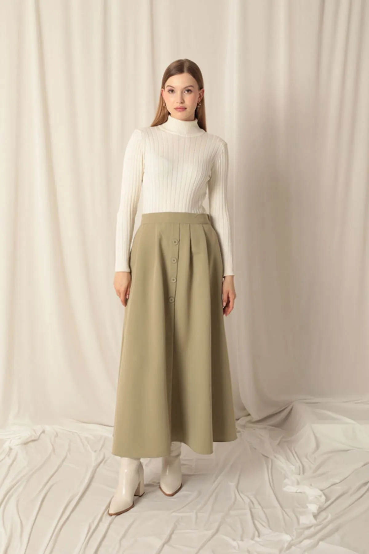 KKT Torino Fabric Women's Mint Skirt Suit - Brampton