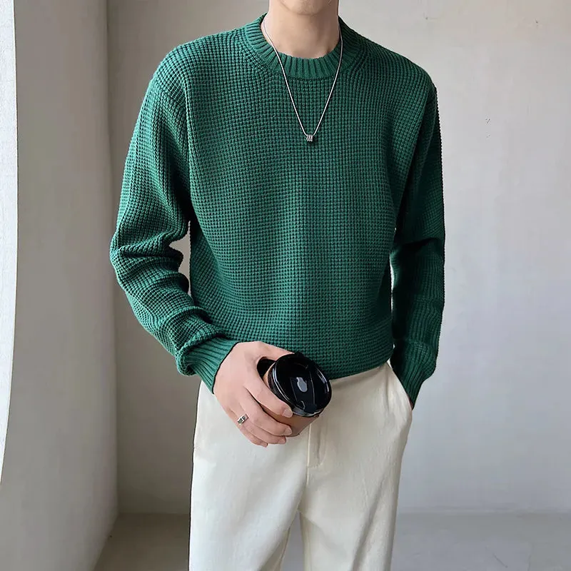 [Korean Style] 6 Colors Wool Round Neck Knitted Pullovers