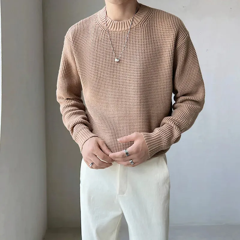 [Korean Style] 6 Colors Wool Round Neck Knitted Pullovers