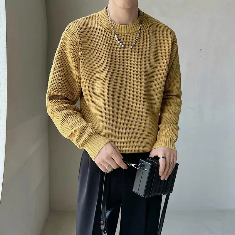 [Korean Style] 6 Colors Wool Round Neck Knitted Pullovers