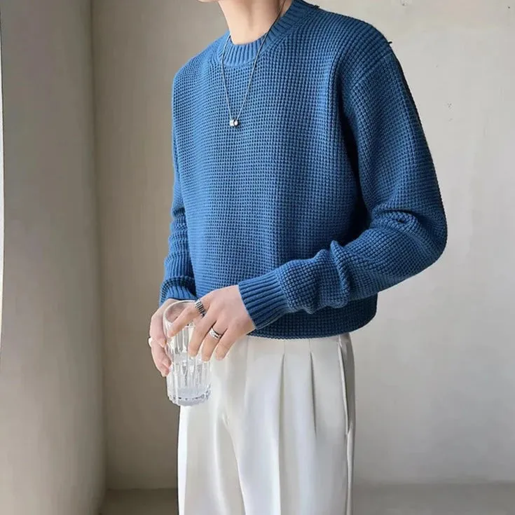 [Korean Style] 6 Colors Wool Round Neck Knitted Pullovers