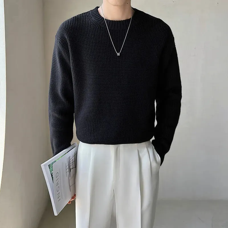 [Korean Style] 6 Colors Wool Round Neck Knitted Pullovers