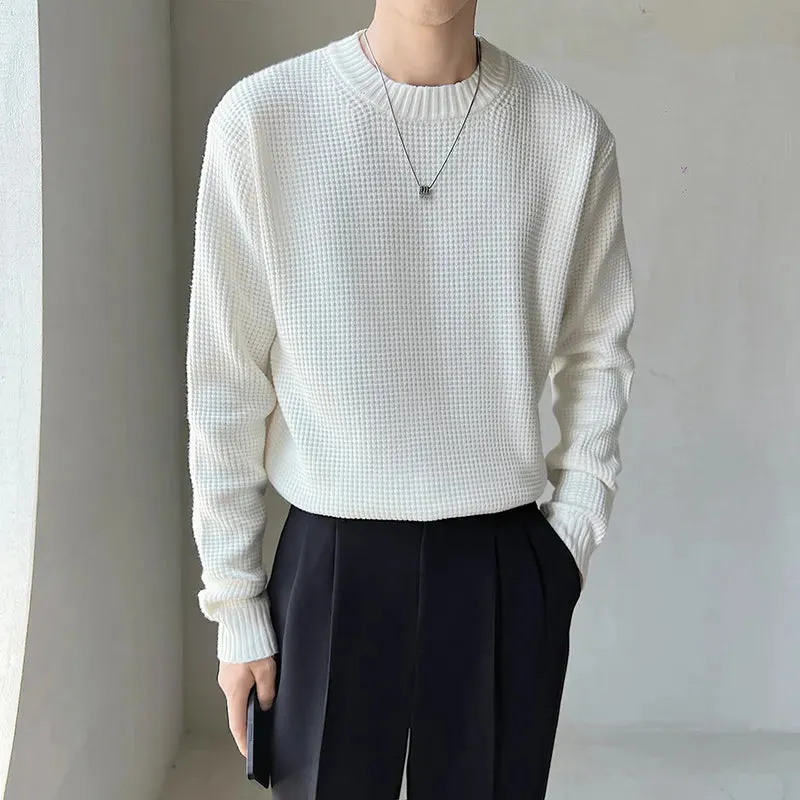 [Korean Style] 6 Colors Wool Round Neck Knitted Pullovers