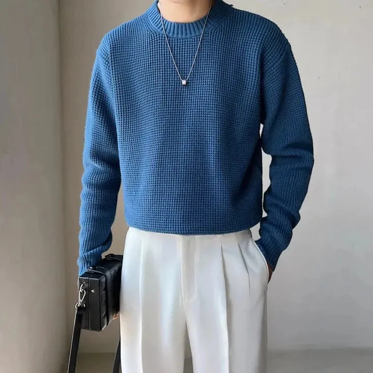 [Korean Style] 6 Colors Wool Round Neck Knitted Pullovers