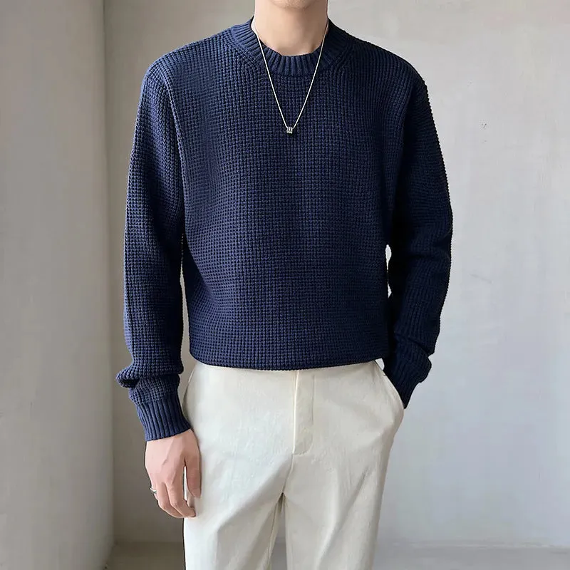 [Korean Style] 6 Colors Wool Round Neck Knitted Pullovers