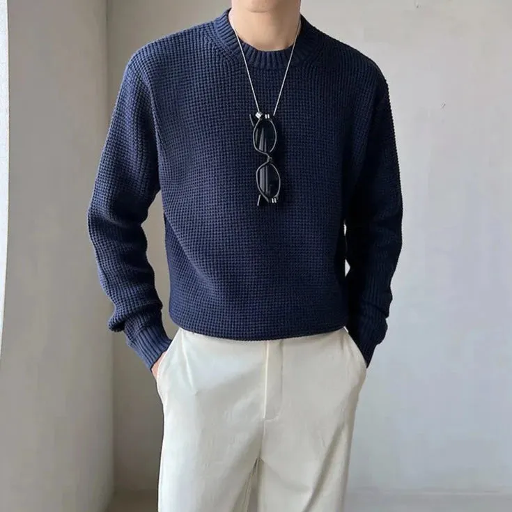 [Korean Style] 6 Colors Wool Round Neck Knitted Pullovers