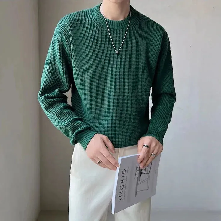 [Korean Style] 6 Colors Wool Round Neck Knitted Pullovers