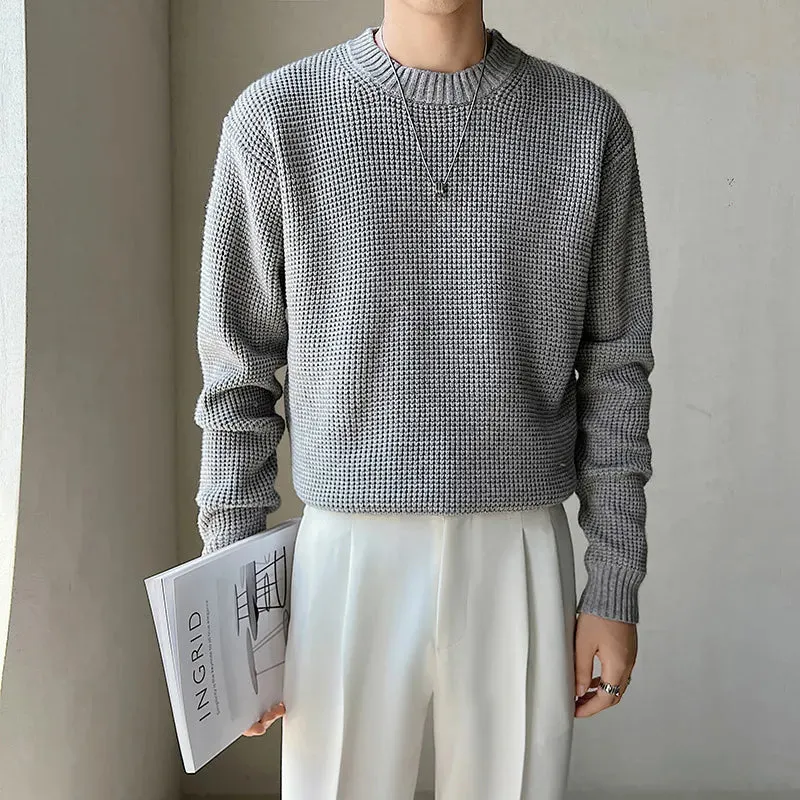[Korean Style] 6 Colors Wool Round Neck Knitted Pullovers