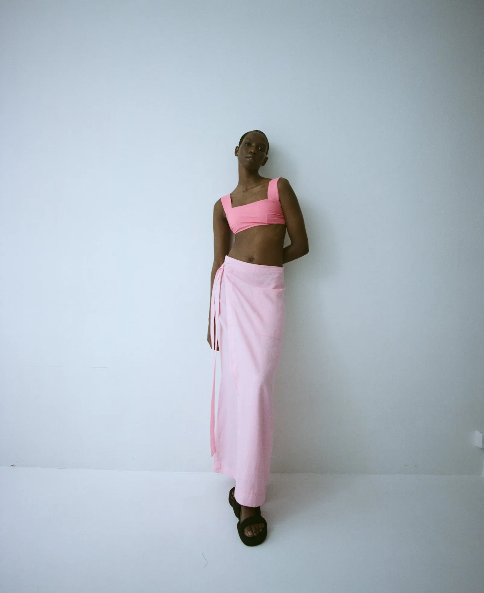 Leiden Wrap Skirt - Pink