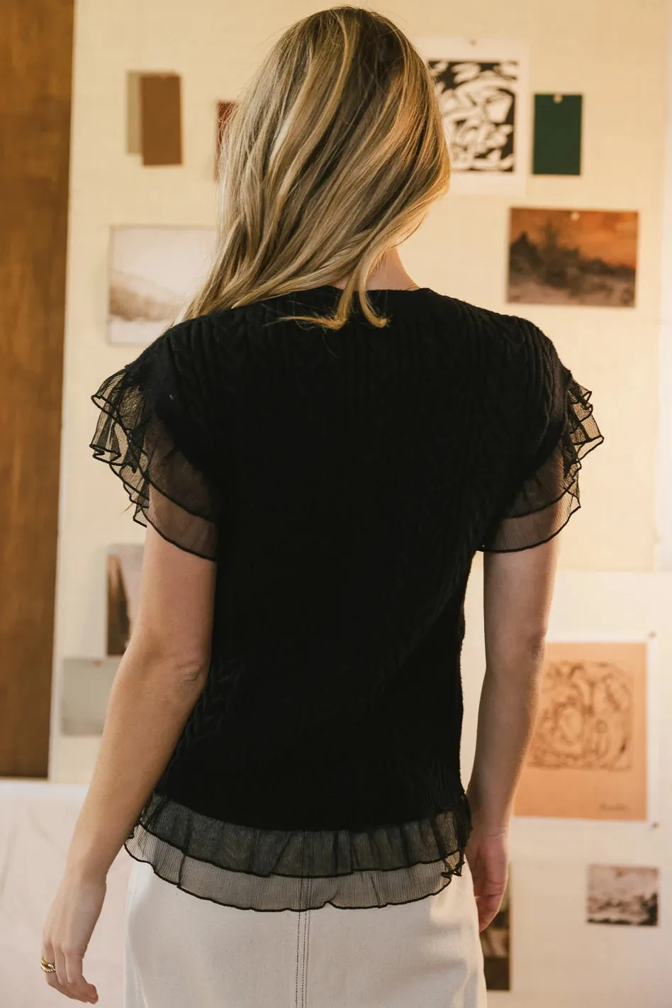 Maisie Cable Knit Sweater Top - FINAL SALE