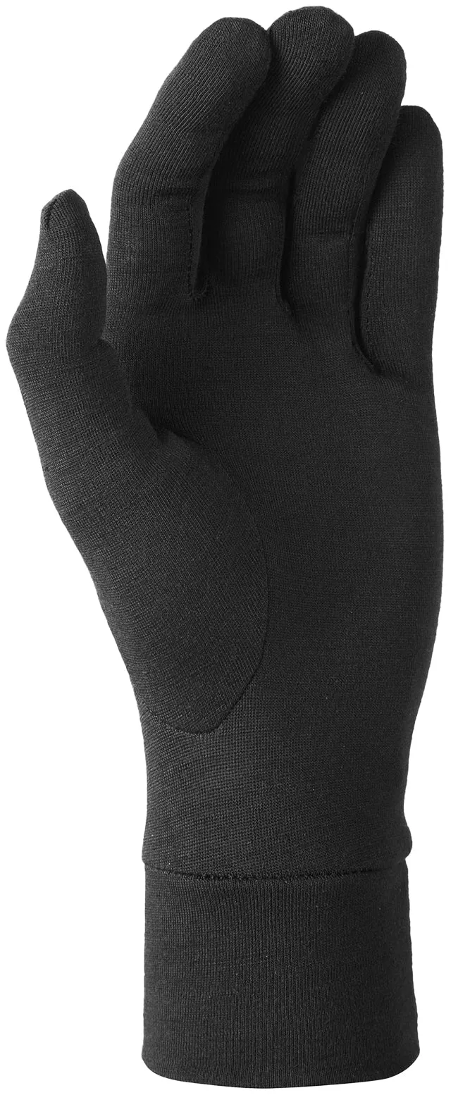 Manby Ski Accessories Steiner Merino Inner Glove Black